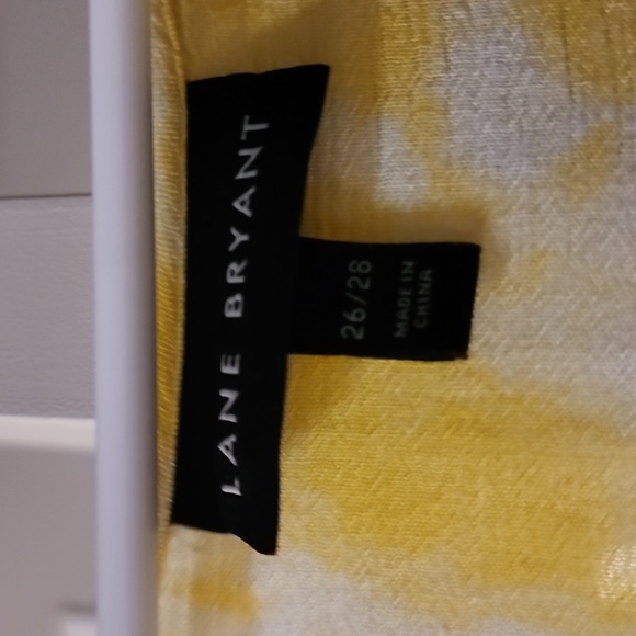 💛🤍 Lane Bryant Plus Size Sunshine Yellow Tank Top 26/28 plus 4X 🤍💛 - Picture 2 of 4